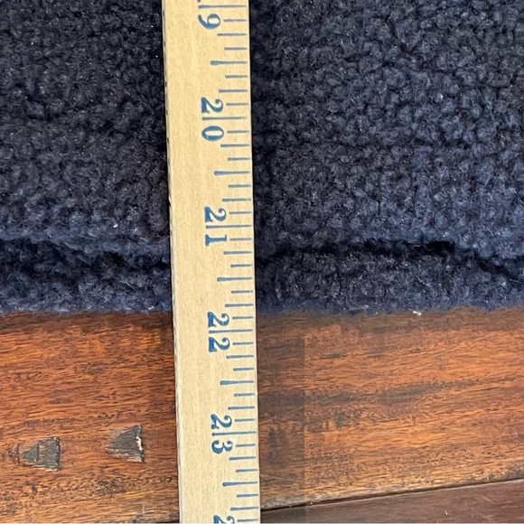 JoyLab Dark Navy Blue Oversized Sherpa Pullover Half Zip Jacket M - Picture 10 of 13